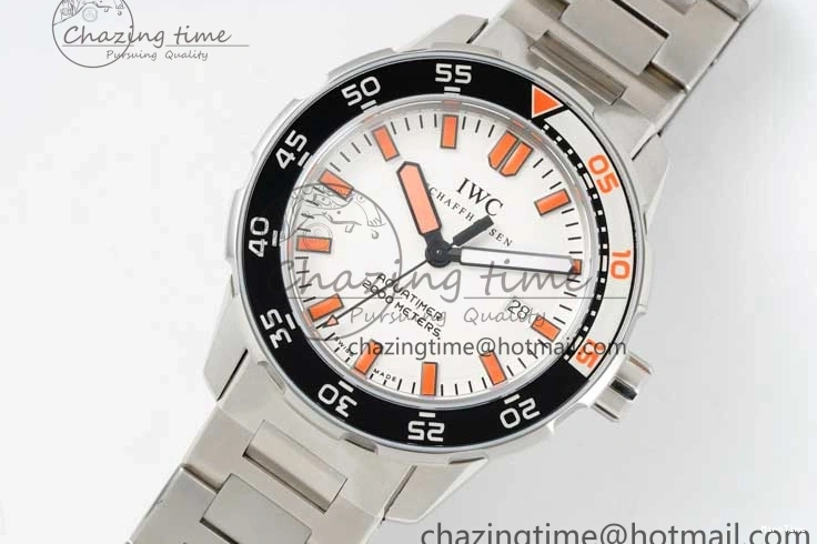 MIROTIME 0115 BestValue Aquatimer Automatic SS RSF 1:1 Best Edition White Orange Dial on SS Bracelet A 7072